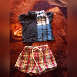 Bundle of (2) Baby Girl Clothing Items/Size 2T/Polo Shirt & Shorts